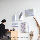 西陣織柄 ファブリックパネル | anp 6シリーズ 桜ブルー