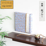 西陣織柄 ファブリックパネル | anp 1シリーズ 桜ブルー