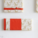 西陣織柄 ファブリックパネル | anp 2シリーズ 波赤