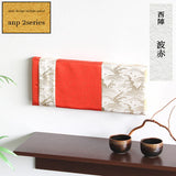 西陣織柄 ファブリックパネル | anp 2シリーズ 波赤