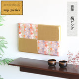 西陣織柄 ファブリックパネル | anp 3シリーズ 菊ピンク