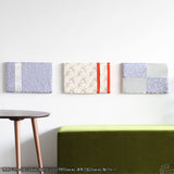 西陣織柄 ファブリックパネル | anp 3シリーズ 桜ブルー