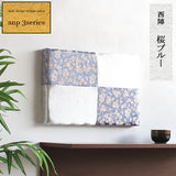 西陣織柄 ファブリックパネル | anp 3シリーズ 桜ブルー