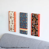 西陣織柄 ファブリックパネル | anp 6シリーズ 黒