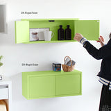 ウォールシェルフ 扉付き | WallBox7-DX E 単品S aino