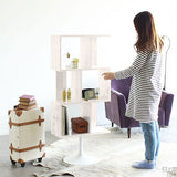 ディスプレイラック 円盤脚 3段 大理石柄 マーブル | marble U3