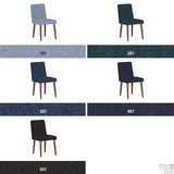 チェアー ダイニングチェア 北欧風 | Joneチェア 張り込みタイプ ダークブラウン脚 デニム生地