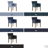 チェアー ダイニングチェアー おしゃれ | JOY 1P Sサイズ両肘 ブラウン脚 デニム