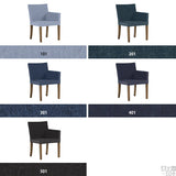 チェアー ダイニングチェア おしゃれ | JOY 1P Sサイズ左肘 ブラウン脚 デニム