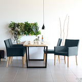 チェアー ダイニングチェアー 北欧風 | JOY 1P Mサイズ 肘なし ナチュラル脚 デニム