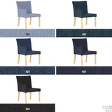 椅子 ダイニングチェア おしゃれ | JOY 1P Mサイズ 右肘 ナチュラル脚 デニム