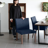 チェアー ダイニングチェア おしゃれ | JOY 1P Mサイズ 肘なし ブラウン脚 デニム