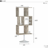 ディスプレイラック 円盤脚 大理石柄 グレー | graystone U3