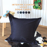 ファブリッククッション 人気 レストラン | interior cushion 60F デニム生地