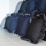 ファブリッククッション 人気 日本製 | interior cushion frill zero 45F デニム生地