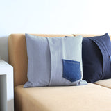 ファブリッククッション おすすめ 寝室 | interior cushion pocket singleデニム【カバーのみ】