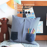 インテリアクッション 人気 ダイニング | interior cushion pocket double デニム生地