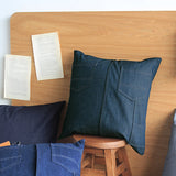 ファブリッククッション かわいい | interior cushion painter デニム生地