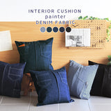 ファブリッククッション かわいい | interior cushion painter デニム生地