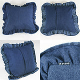 インテリアクッション クッションカバー | interior cushion frill zero 60F デニム生地