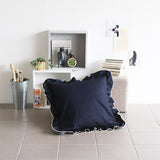 インテリアクッション クッションカバー | interior cushion frill zero 60F デニム生地