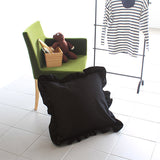 デニムクッション かわいい リビング | interior cushion frill three 60Fデニム【カバーのみ】