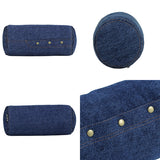 インテリアクッション 筒形 枕 | interior cushion bolster front hook 15R×30 中綿付き デニム生地