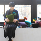 インテリアクッション かわいい | interior cushion bonbon 30F 中綿付き モケット生地