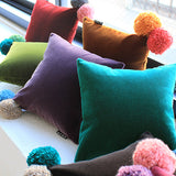 インテリアクッション かわいい | interior cushion bonbon 30F 中綿付き モケット生地