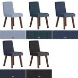 チェア 椅子 イス | Joneチェア 角脚 カバーリングタイプ ダークブラウン脚 デニム