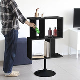 オープンラック 2段 脚付き | black U2