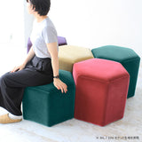 ロースツール 六角形 | Lock stool 60L モケット生地