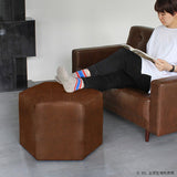 ロースツール 六角形 | Lock stool 60L モケット生地