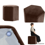 ハイスツール 六角形 | Lock stool 60H モケット生地