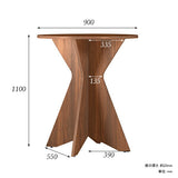 バーテーブル ハイテーブル 円形 木目 | BAL table CL9090110