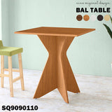 ハイカウンター カウンターテーブル 四角 木目 | BAL table SQ9090110