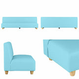 キッズソファ ベンチ 抗菌生地 | Candy 1600 アームレス マジック生地