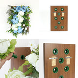 人工観葉植物 水色 アートパネル | Botanical v.class 03