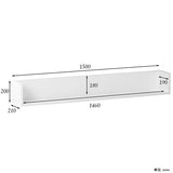 ウォールシェルフ コの字 | wallbox7 C-1500 nail