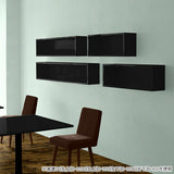 ウォールシェルフ 長方形 | wallbox7 B-1200 black