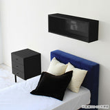 ウォールシェルフ 長方形 | wallbox7 B-900 black