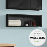 ウォールシェルフ 長方形 | wallbox7 B-900 black