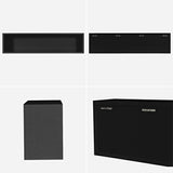 ウォールシェルフ 長方形 | wallbox7 B-1200 black