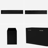 ウォールシェルフ 長方形 | wallbox7 B-1800 black