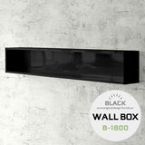 ウォールシェルフ 長方形 | wallbox7 B-1800 black