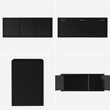 ウォールシェルフ 扉付き | WallBox7-DX B-750 black