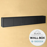 ウォールシェルフ 扉付き | WallBox7-DX B-1800 black