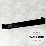 ウォールシェルフ コの字 | wallbox7 C-1800 black