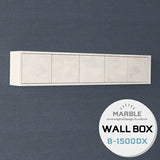 ウォールシェルフ 扉付き | WallBox7-DX B-1500 marble