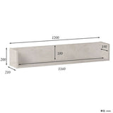 ウォールシェルフ コの字 | wallbox7 C-1200 marble